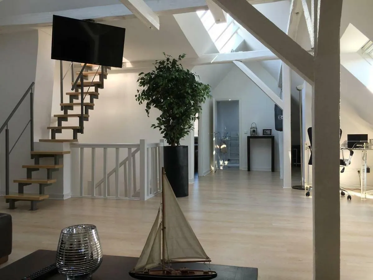 Luxury Rooftop Loft With River View 10Min To City Apartment Dusseldorf 0*,  Germany